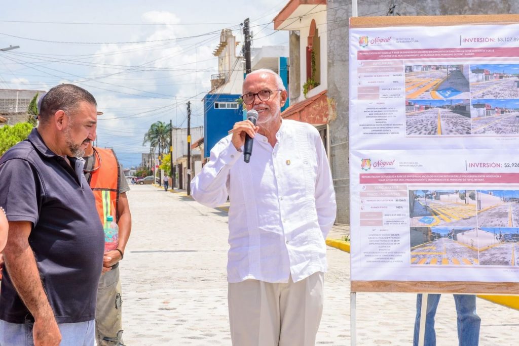 Calles renovadas transforman el fraccionamiento Jacarandas