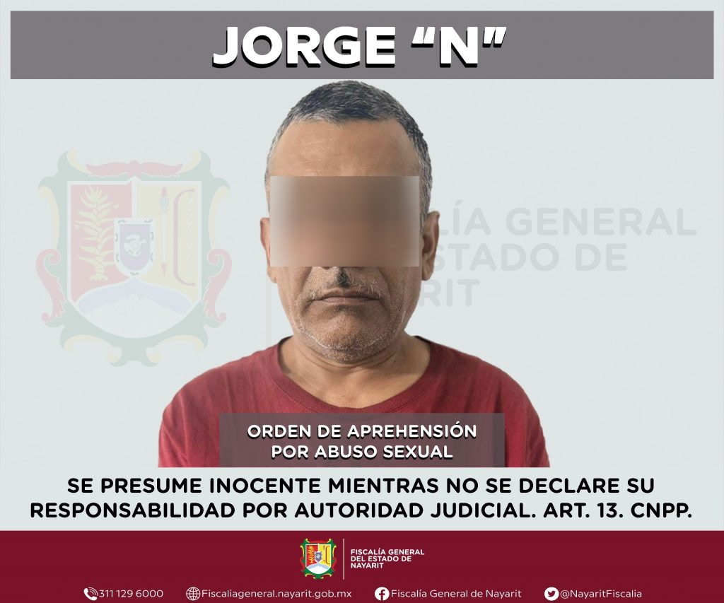 SE LE EJECUTA ORDEN DE APREHENSIÓN POR ABUSO SEXUAL