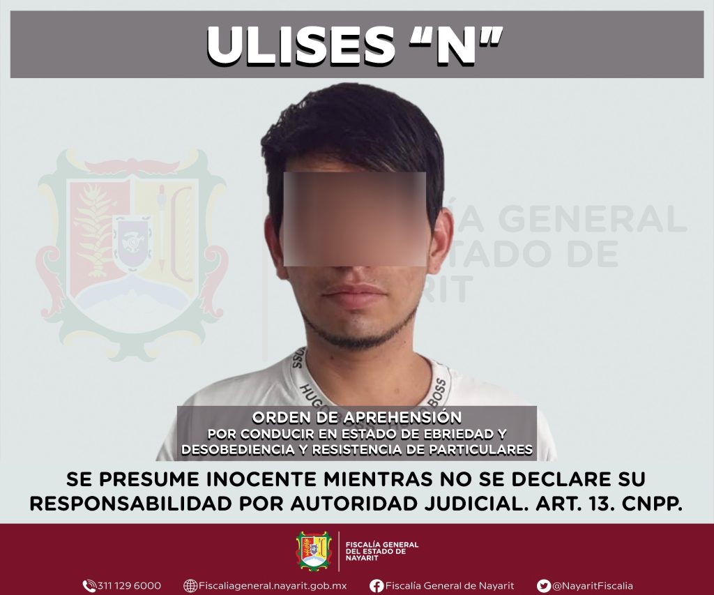 CAPTURADO POR CONDUCIR EN ESTADO DE EBRIEDAD Y DESOBEDIENCIA Y RESISTENCIA DE PARTICULARES