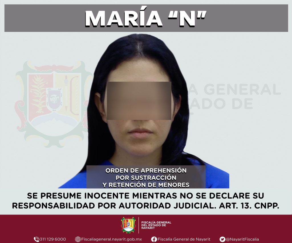 APREHENDIDA POR SUSTRACCIÓN Y RETENCIÓN DE MENORES