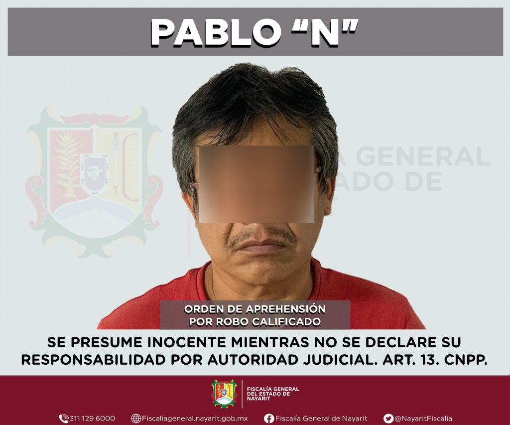 APREHENDIDO PRESUNTO RESPONSABLE DE ROBO CALIFICADO