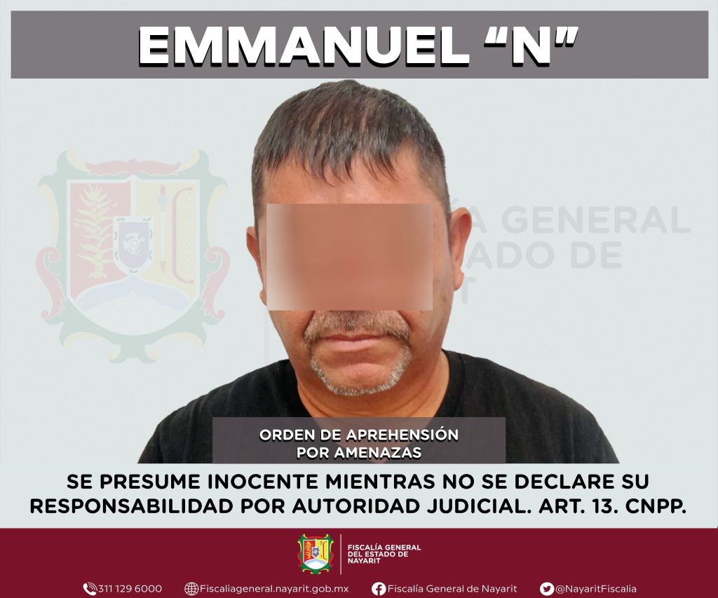 CAPTURADO EN BAHÍA DE BANDERAS POR EL DELITO DE AMENAZAS