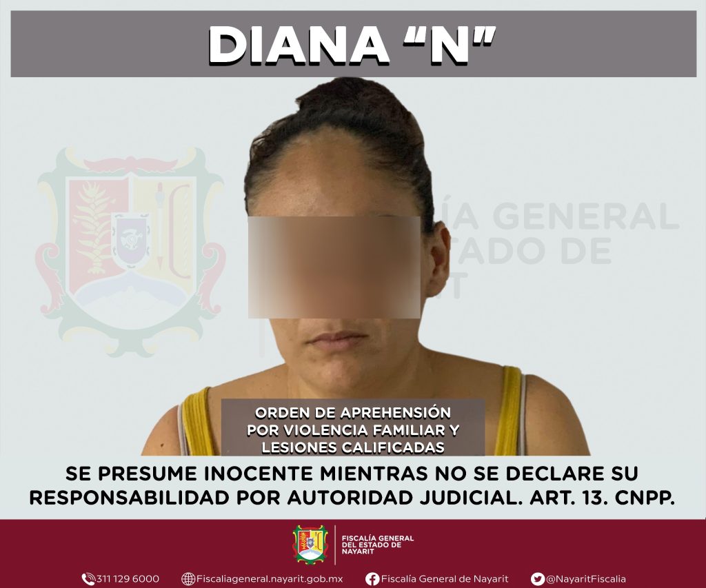 DETENIDA ACUSADA POR VIOLENCIA FAMILIAR Y LESIONES CALIFICADAS