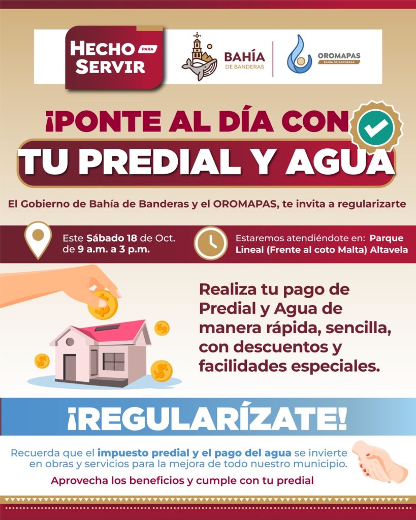 Continuará Jornada de Regularización de Agua y Predial en Altavela