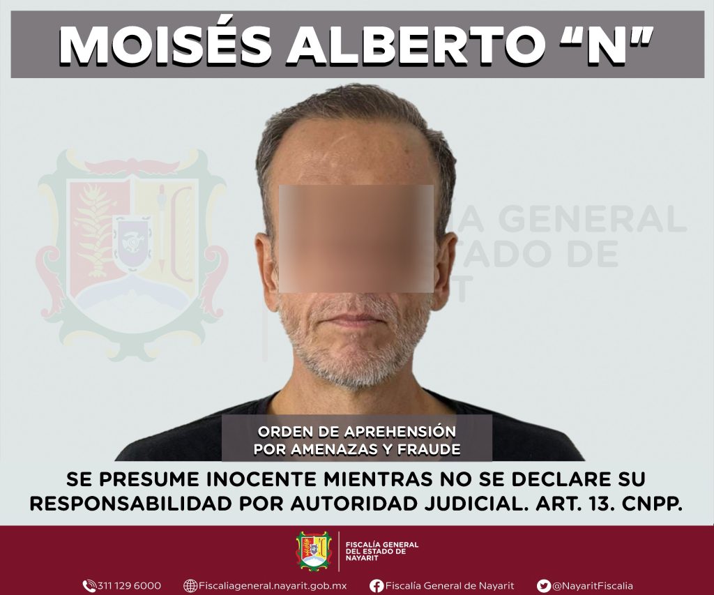 APREHENDIDO POR SU PRESUNTA RESPONSABILIDAD EN LOS DELITOS DE AMENAZAS Y FRAUDE