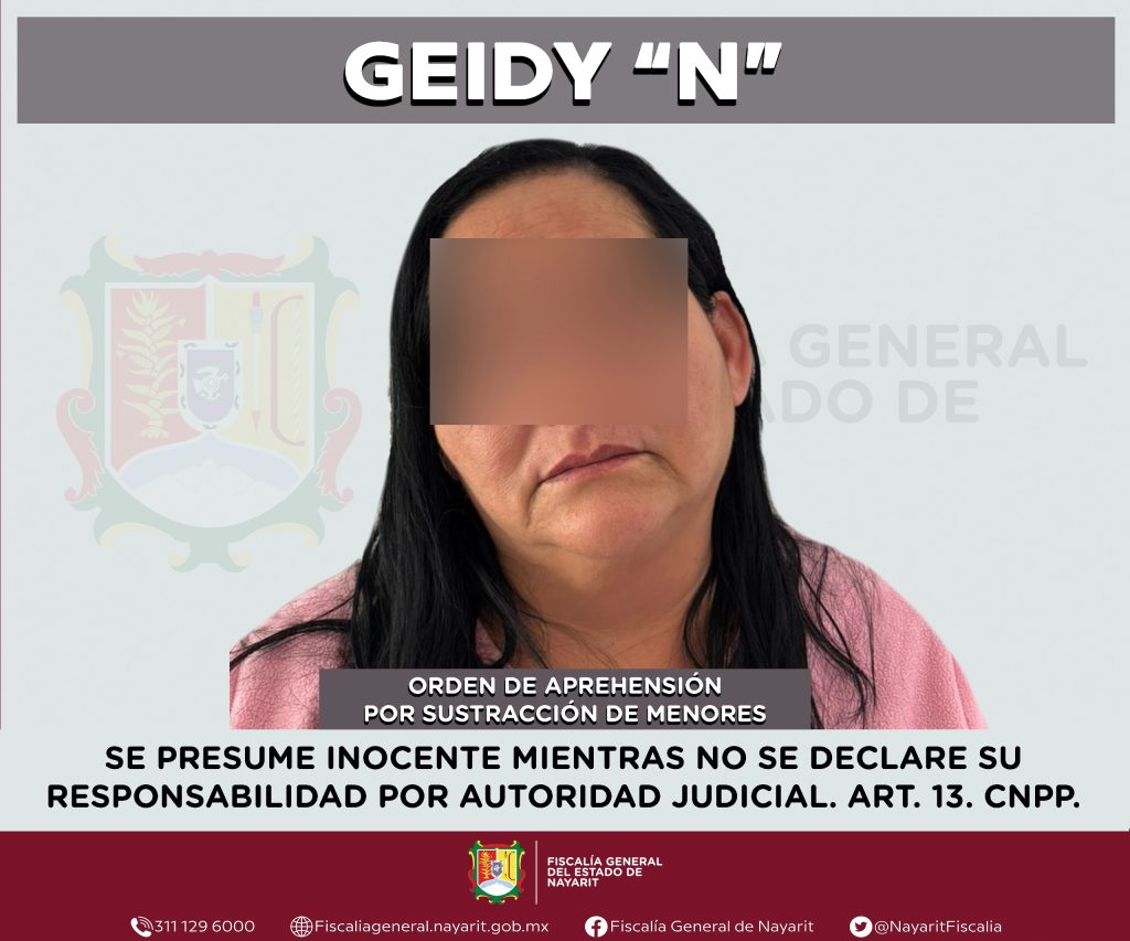 APREHENDIDA PRESUNTA RESPONSABLE DE SUSTRACCIÓN DE MENORES