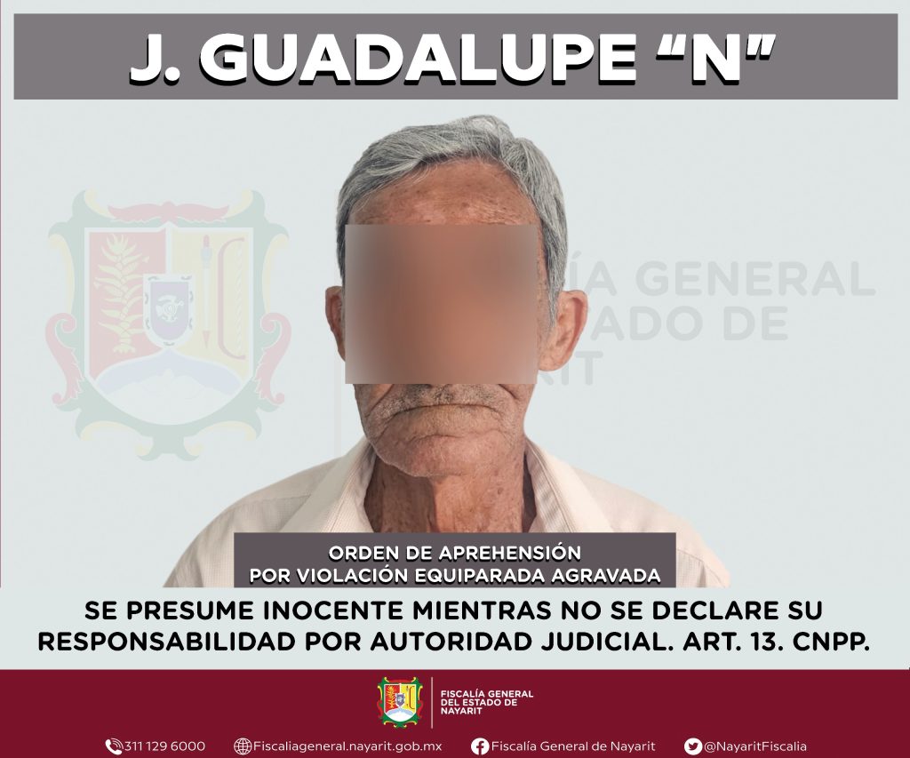APREHENDIDO EN TEPIC POR VIOLACIÓN EQUIPARADA AGRAVADA