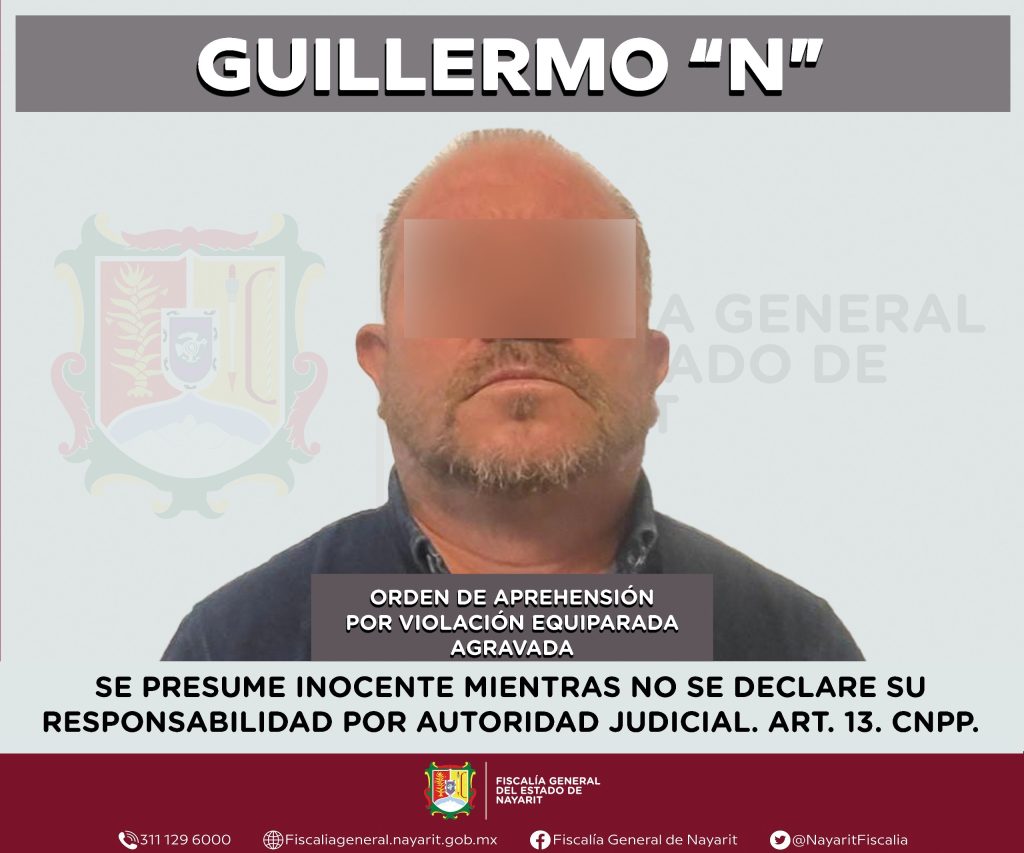 CAPTURADO EN BAHÍA DE BANDERAS POR VIOLACIÓN EQUIPARADA AGRAVADA