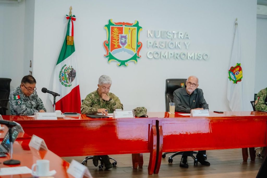Gobernador Miguel Ángel Navarro da seguimiento a resultados de seguridad en sesión de la Mesa Estatal de Paz y Seguridad