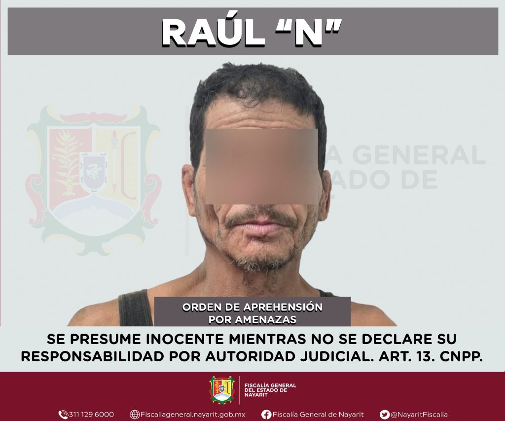 CAPTURADO POR AMENAZAS CONTRA UN ADOLESCENTE