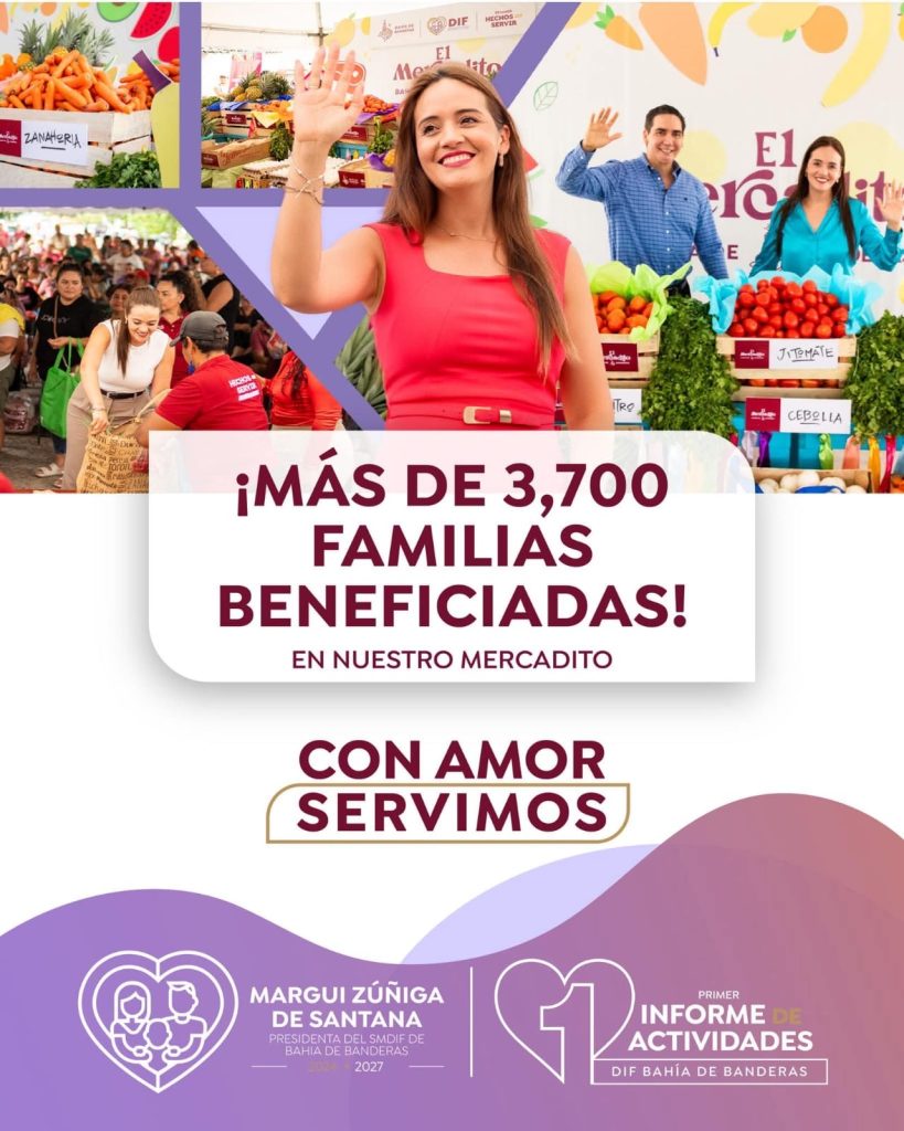 El «Mercadito” ha beneficiado a más de 3,700 familias de Bahía de Banderas