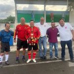Diego Calderón participa en premiación del Torneo de Fútbol Veteranos 45 y Más en San Blas