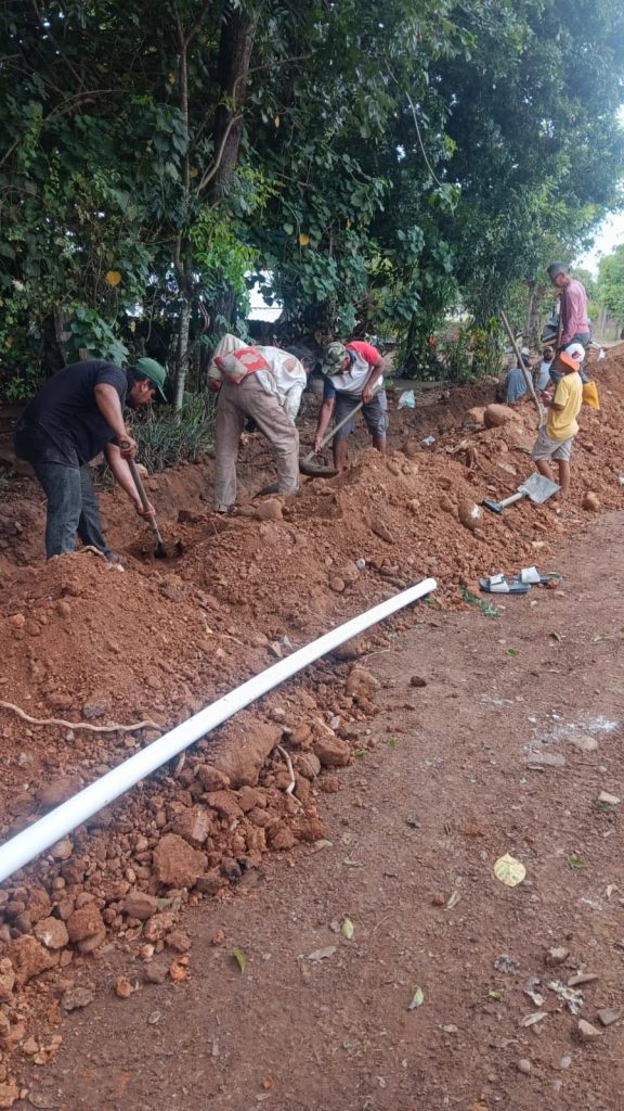 GOBIERNO DE ROSAMORADA REALIZA MANTENIMIENTO EN LA RED DE AGUA POTABLE DE LA COMUNIDAD DE EL OCHENTA