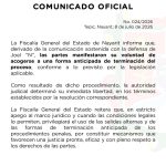 Obtiene su libertad Joel “N” tras acuerdo de terminación anticipada del proceso penal