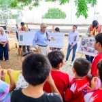 Miguel Ángel Navarro y Beatriz Estrada supervisan obras en la primaria «15 de Septiembre», de Compostela