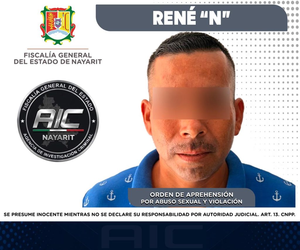 CAPTURADO EN AHUACATLÁN POR ABUSO SEXUAL Y VIOLACIÓN