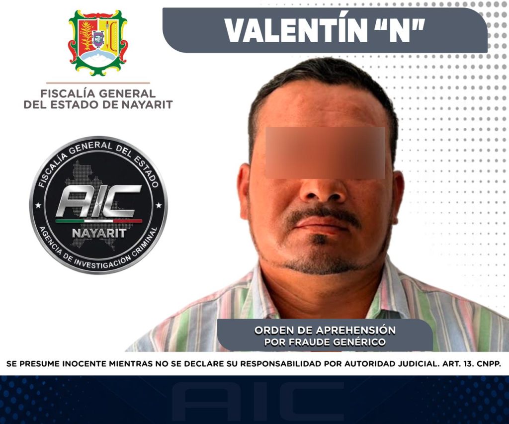 APREHENDIDO EN AHUACATLÁN POR FRAUDE GENÉRICO