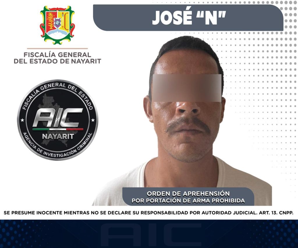 DETENIDO EN BAHÍA DE BANDERAS POR PORTACIÓN DE ARMA PROHIBIDA