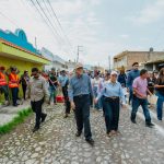 Miguel Ángel Navarro y Beatriz Estrada inician obras de drenaje y atienden demanda de transporte en Puente de San Cayetano