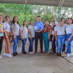 Israel Santillán visita el Jardín de Niños “Emilia Ferreiro” y la Escuela Primaria Manuel Peña Ávila