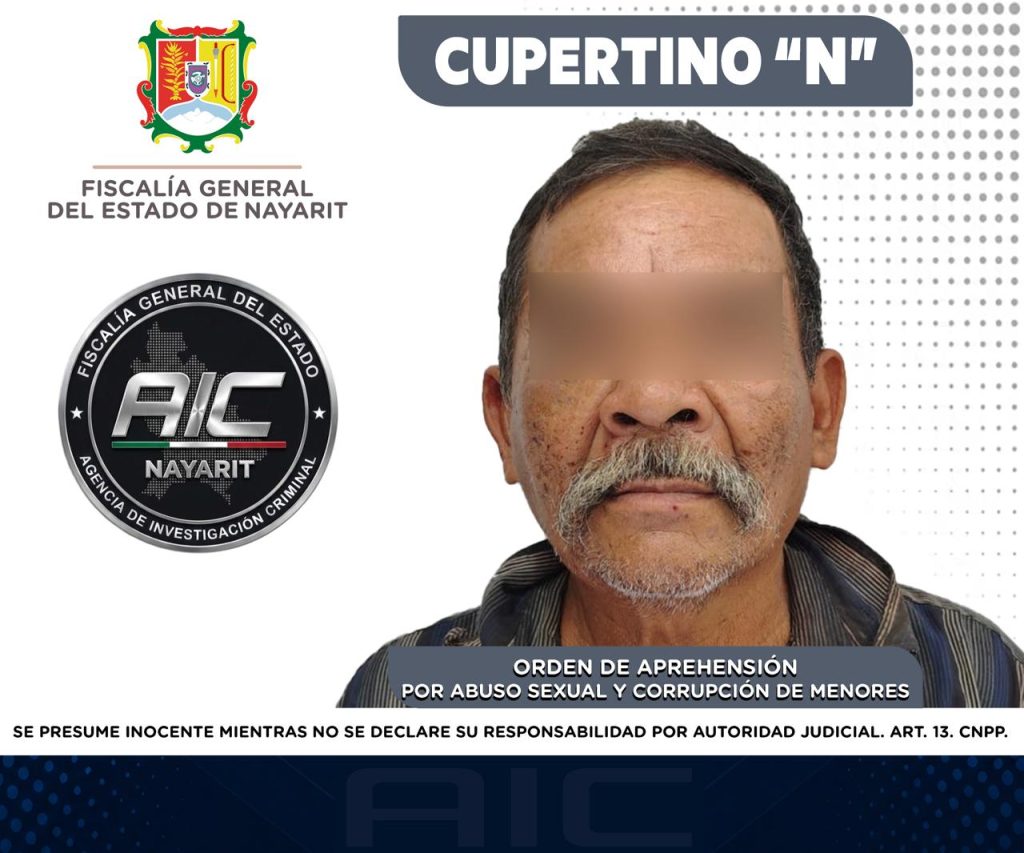 APREHENDIDO POR ABUSO SEXUAL Y CORRUPCIÓN DE MENORES